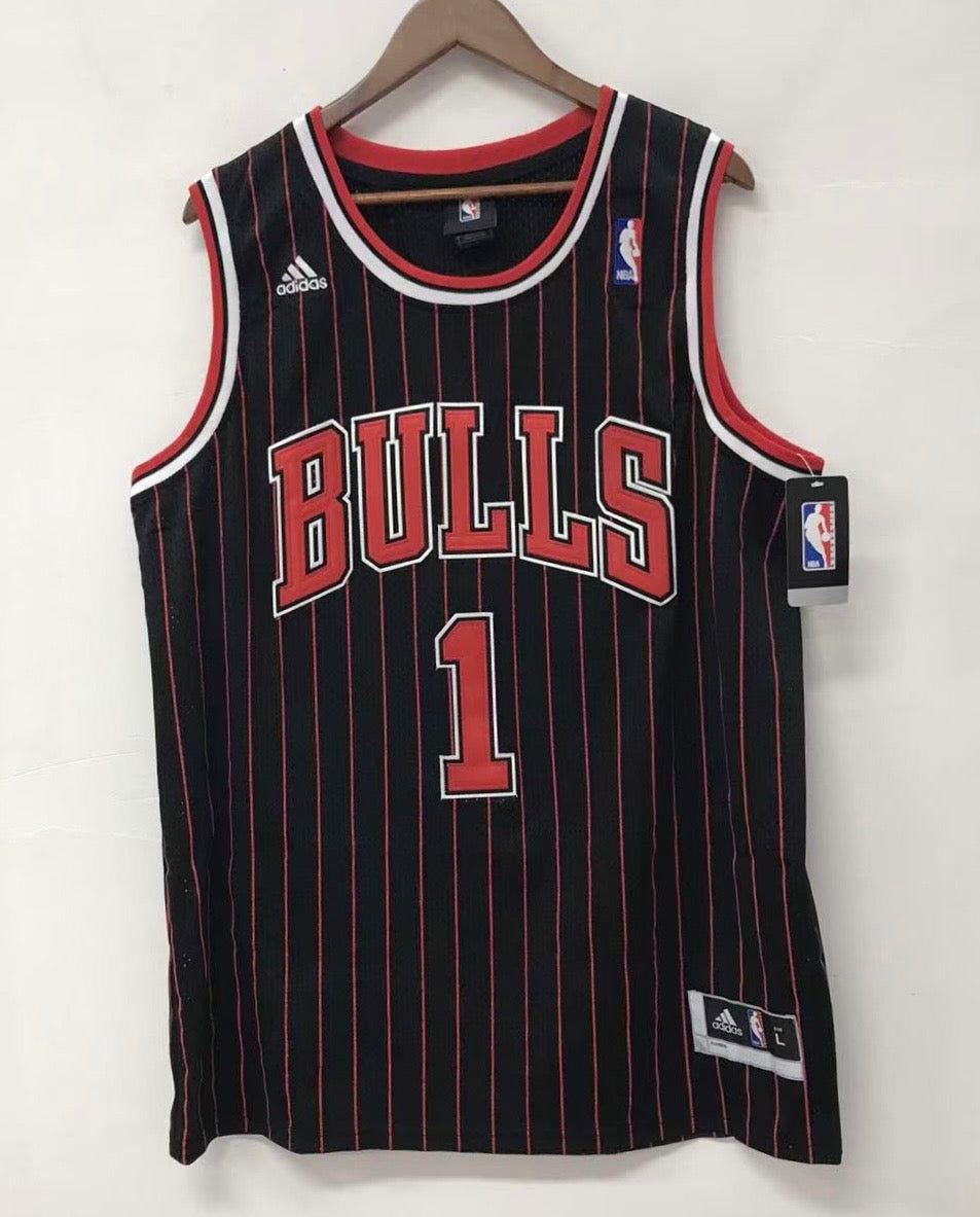 Derrick Rose Chicago Bulls Official NBA Adidas Jersey pinstripe