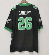 Saquon Barkley Philadelphia Eagles Jersey black throwback Nike