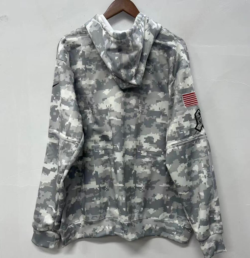 San Francisco 49ers 2024 Official Nike Salute to Service hoodie