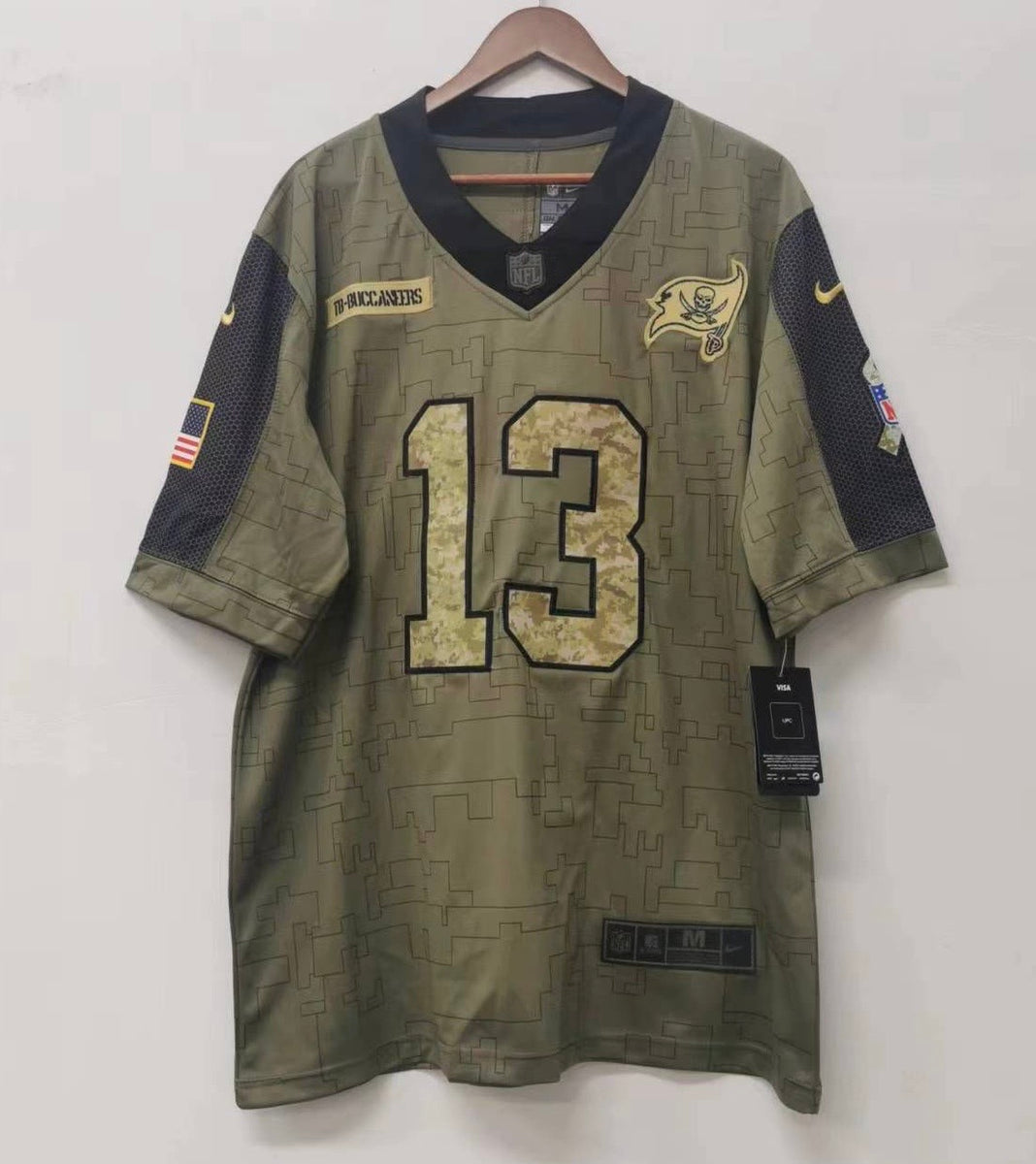 Mike Evans Tampa Bay Buccaneers military salute to service Jersey Classic Authentics