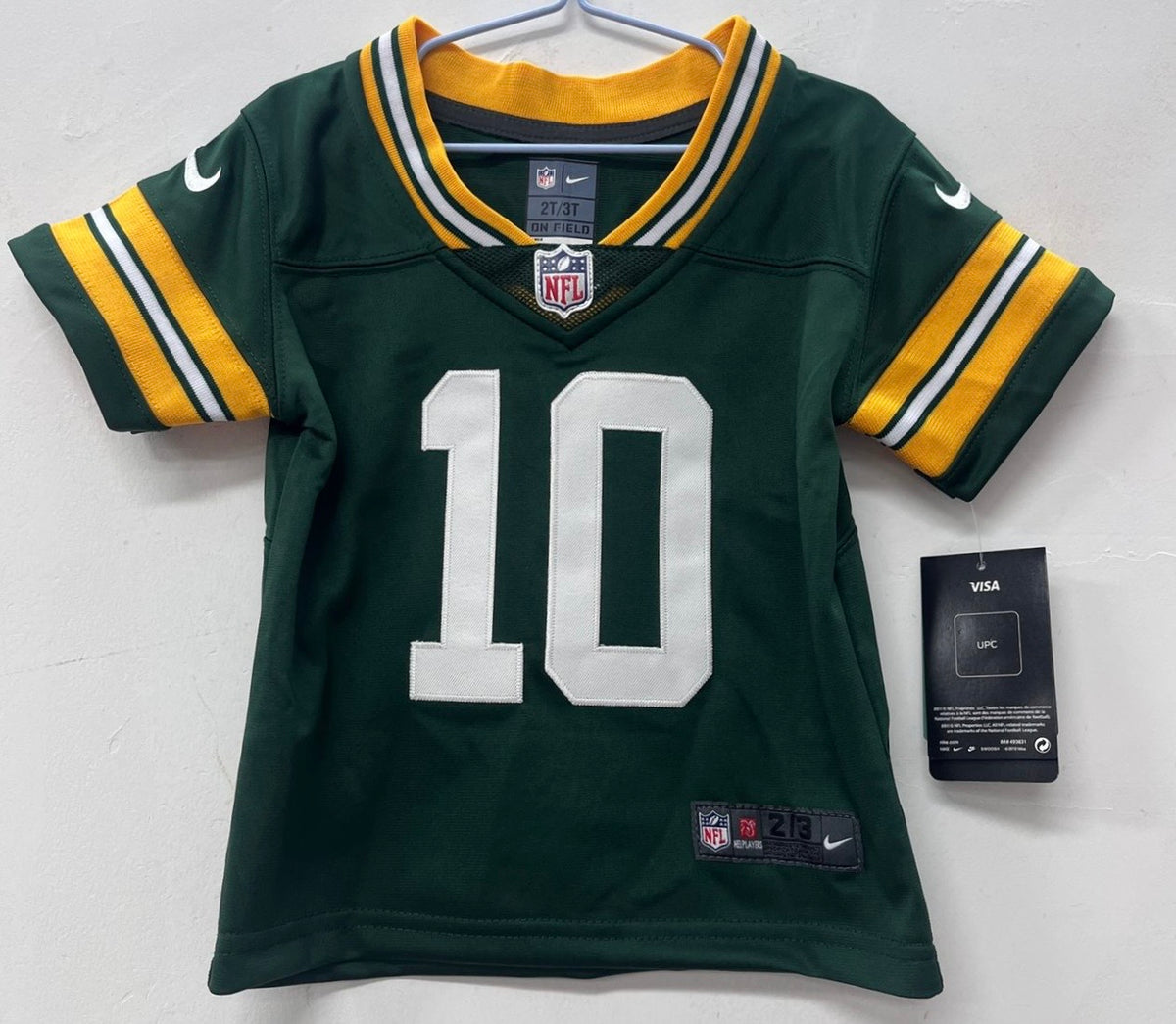 Jordan Love Green Bay Packers Baby Toddler jersey b/t – Classic