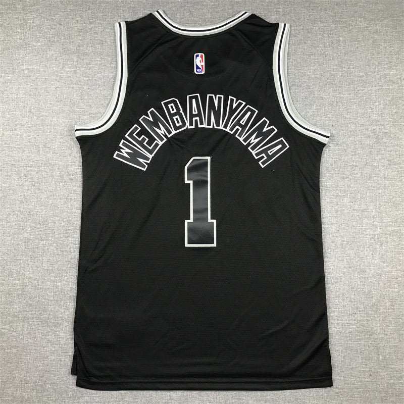 Victor Wembanyama San Antonio Spurs Official NBA Nike Jersey black