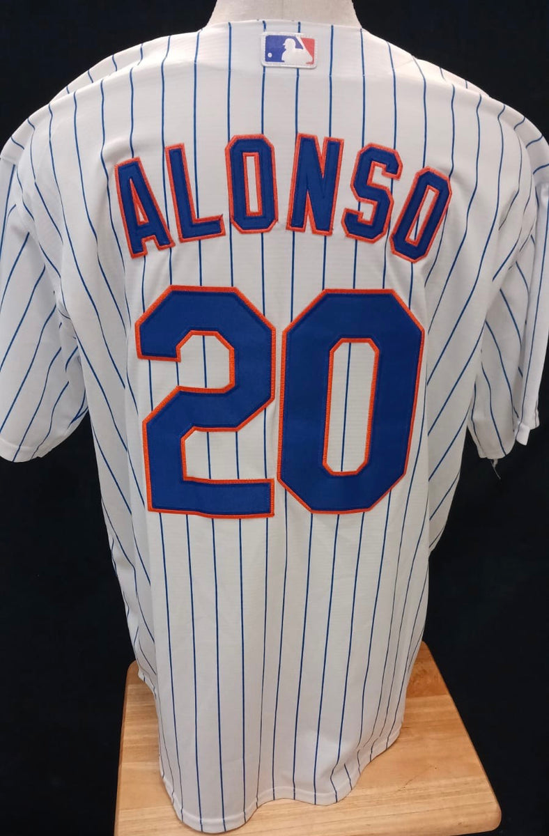 New York Mets Pete Alonso White Authentic Home Jersey – US Soccer Hall