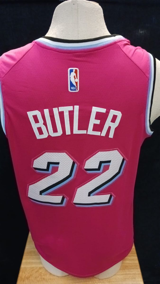 🌟Jimmy Butler Miami Heat Pink Blue #22 Jersey  Jimmy butler jersey, Jersey  design, Sports jersey design