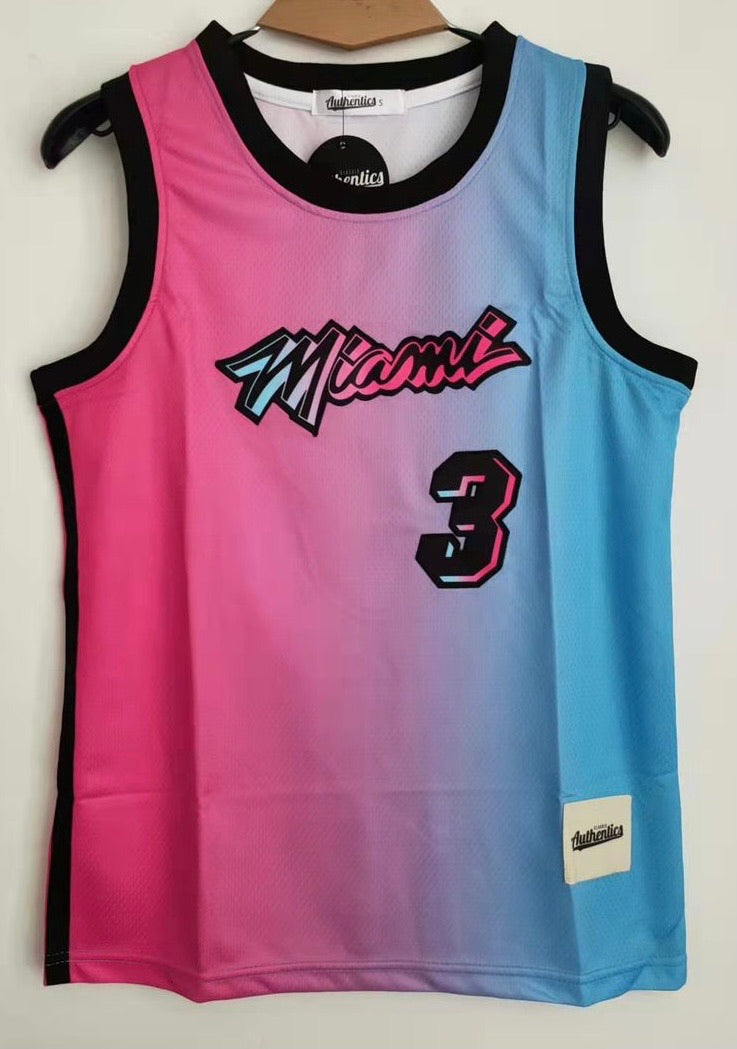 Heat Dwyane Pink Dwyane Wade Jersey DWYANE WADE SIGNED MIAMI HEAT