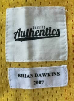 1933 Brian Dawkins Yellow Jackets Philadelphia Eagles Authentic