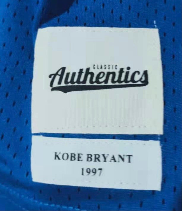 Los Angeles Lakers Kobe Bryant Blue Throwback Mens Jersey Size SMALL