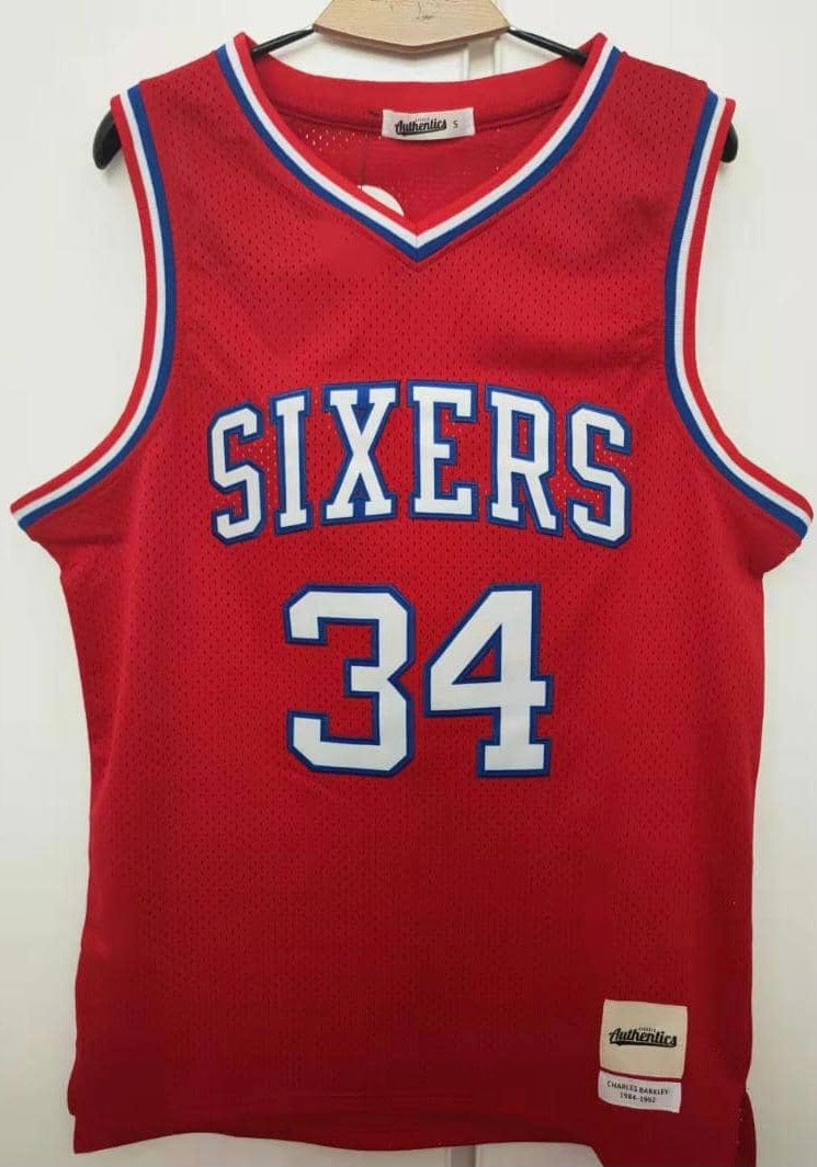 Charles Barkley Number 34 Jersey Philadelphia 76ers Classic T-Shirt for  Sale by RourkePettey