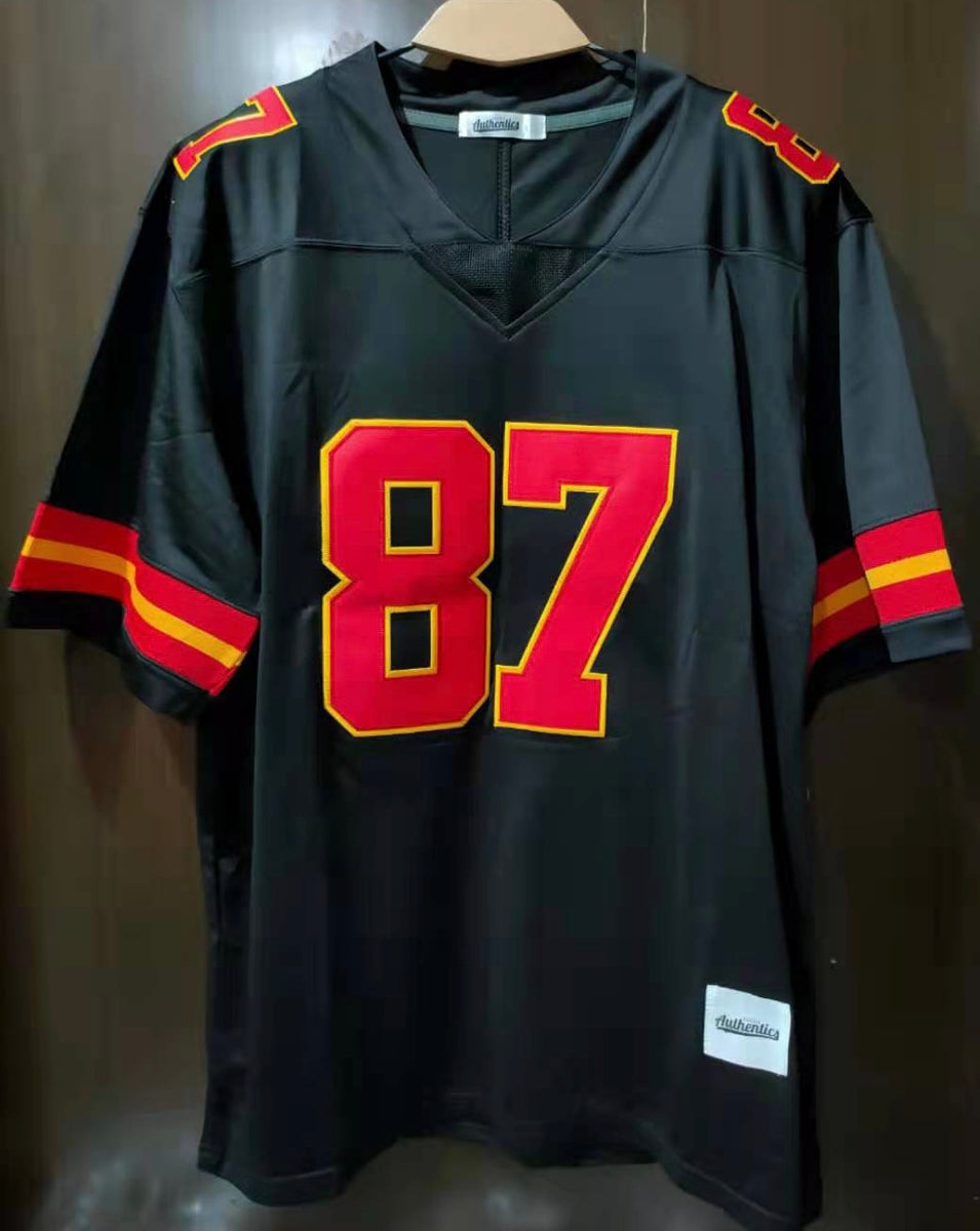 Kansas City Chiefs Black Kelce Crossover Hockey Jersey