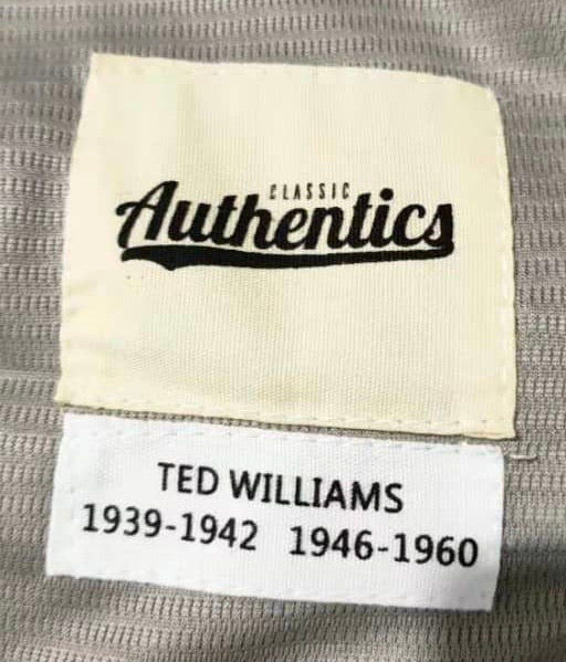 AUTHENTIC Throwbacks Ballpark Edition Ted Williams Jersey Boston Red Sox  Size XL