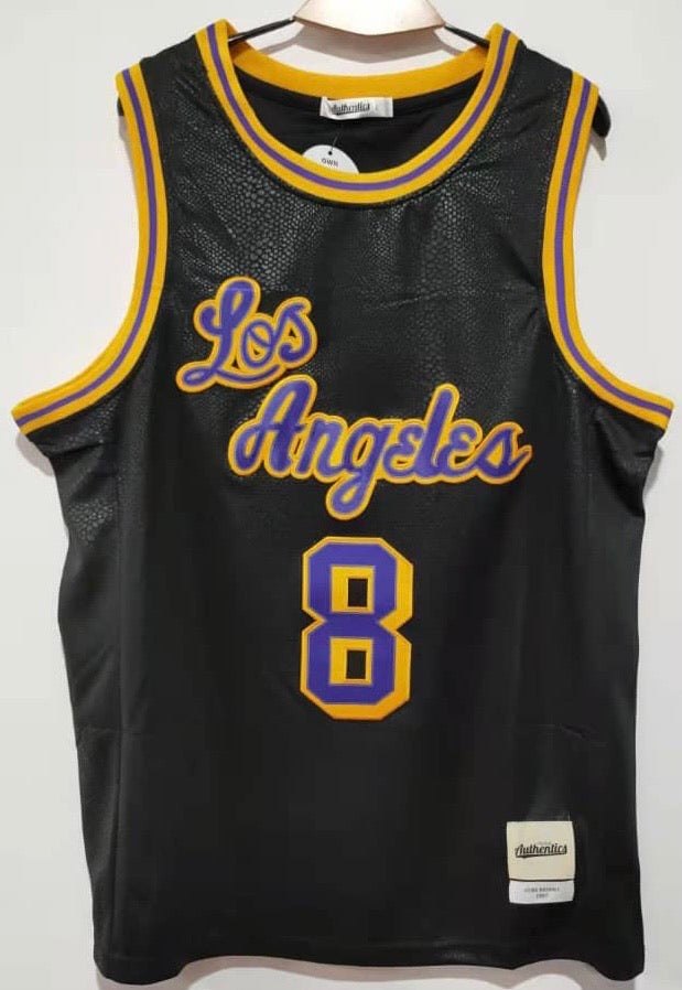 lakers jersey black and white