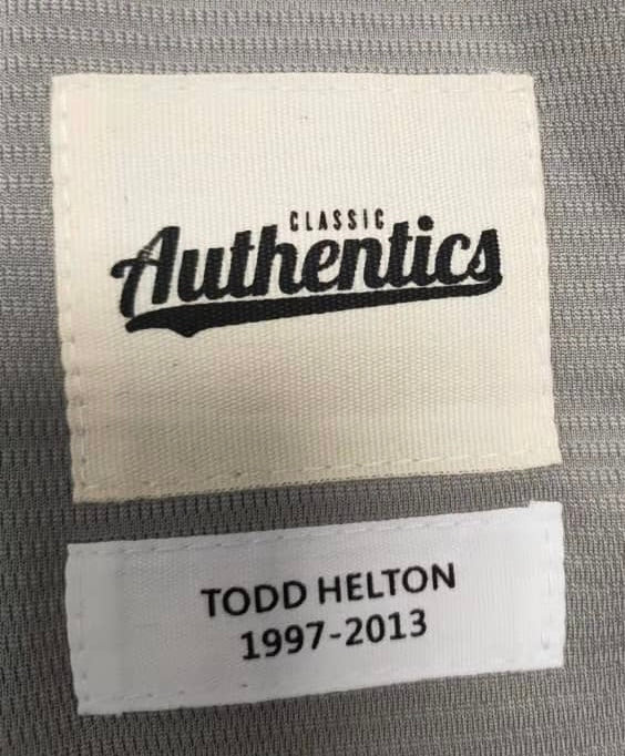 Colorado Rockies Todd Helton Majestic Baseball Jersey, Size Youth