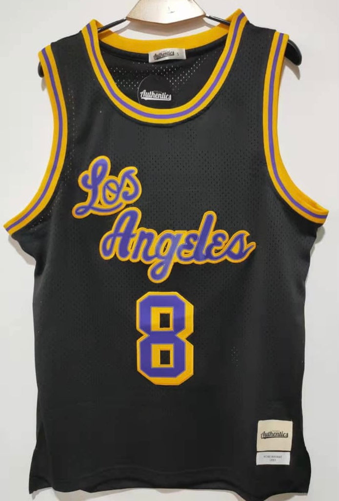 Los Angeles Lakers Kobe Bryant #8 Nba Classic Black Jersey - Dingeas