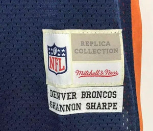 Shannon Sharpe Denver Broncos Jersey Blue Mitchell & Ness