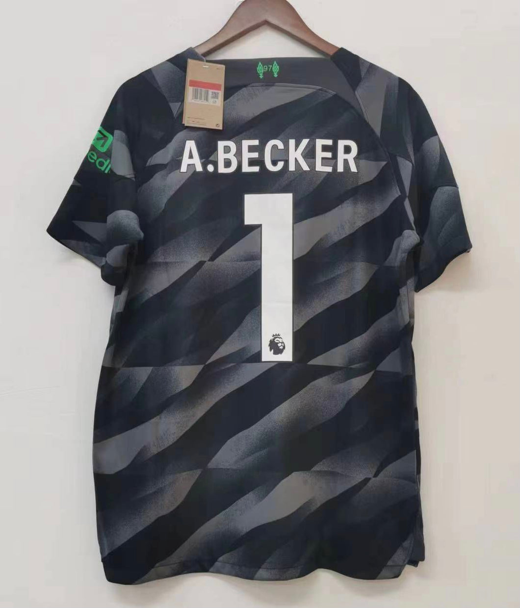 Allison Becker Liverpool Goalkeeper Nike Soccer  Futbol Jersey ANTHRACITE/BLACK  adult sizes