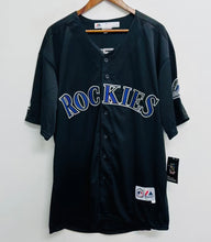 Vinny Castilla Colorado Rockies Official MLB Majestic Jersey Black