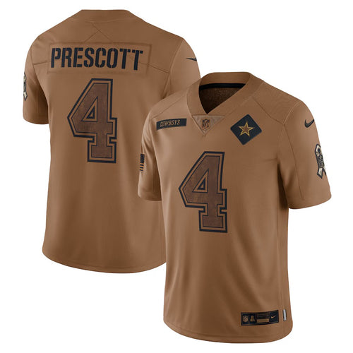 Dak Prescott Dallas Cowboys Official NFL Nike military salute to service Jersey