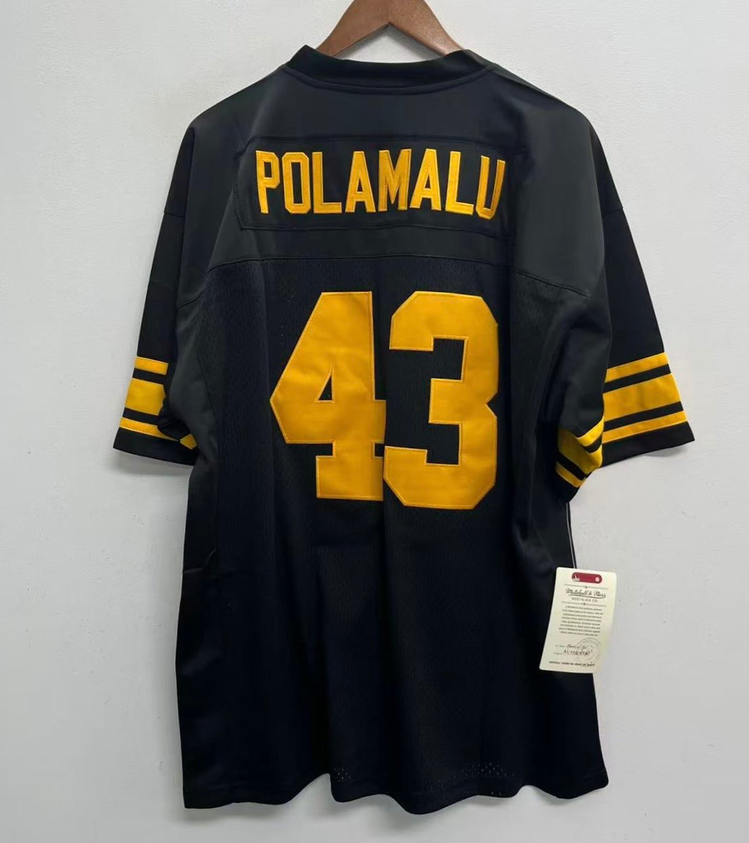 Troy Polamalu 2008 Pittsburgh Steelers Official NFL Mitchell & Ness Jersey