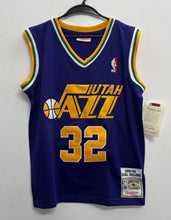 Karl Malone YOUTH KIDS Utah Jazz Mitchell & Ness Jersey Purple