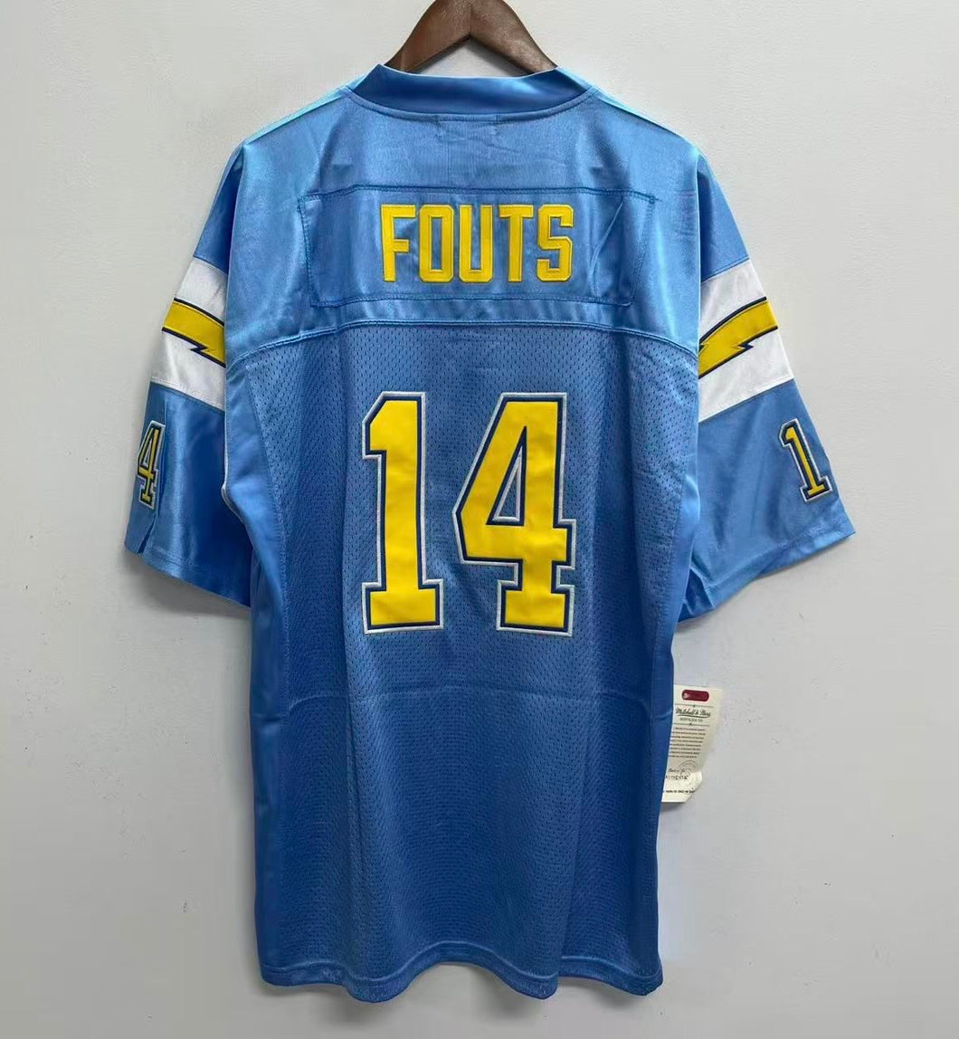 Dan Fouts San Diego Chargers Jersey Mitchell & Ness light blue