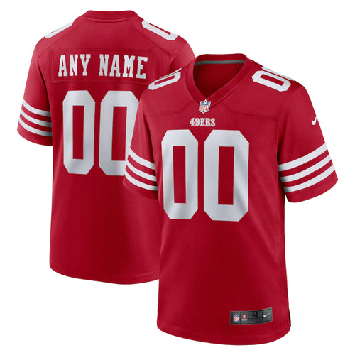 Any name & Number San Francisco 49ers NFL Nike jersey Red