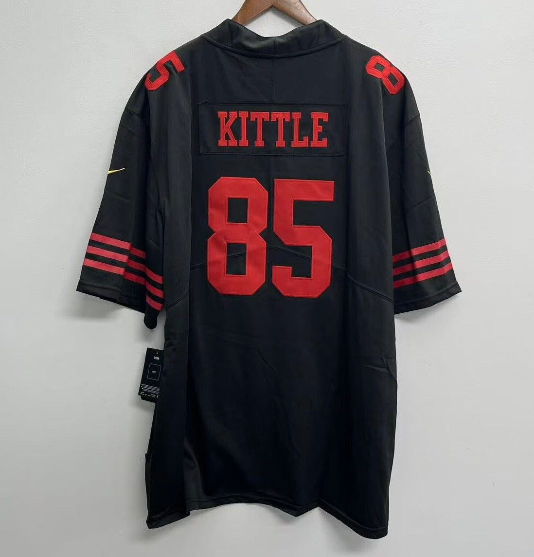 George Kittle San Francisco 49ers Official NFL Nike Jersey black