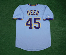 Rob Deer Milwaukee Brewers Official MLB Majestic Jersey blue