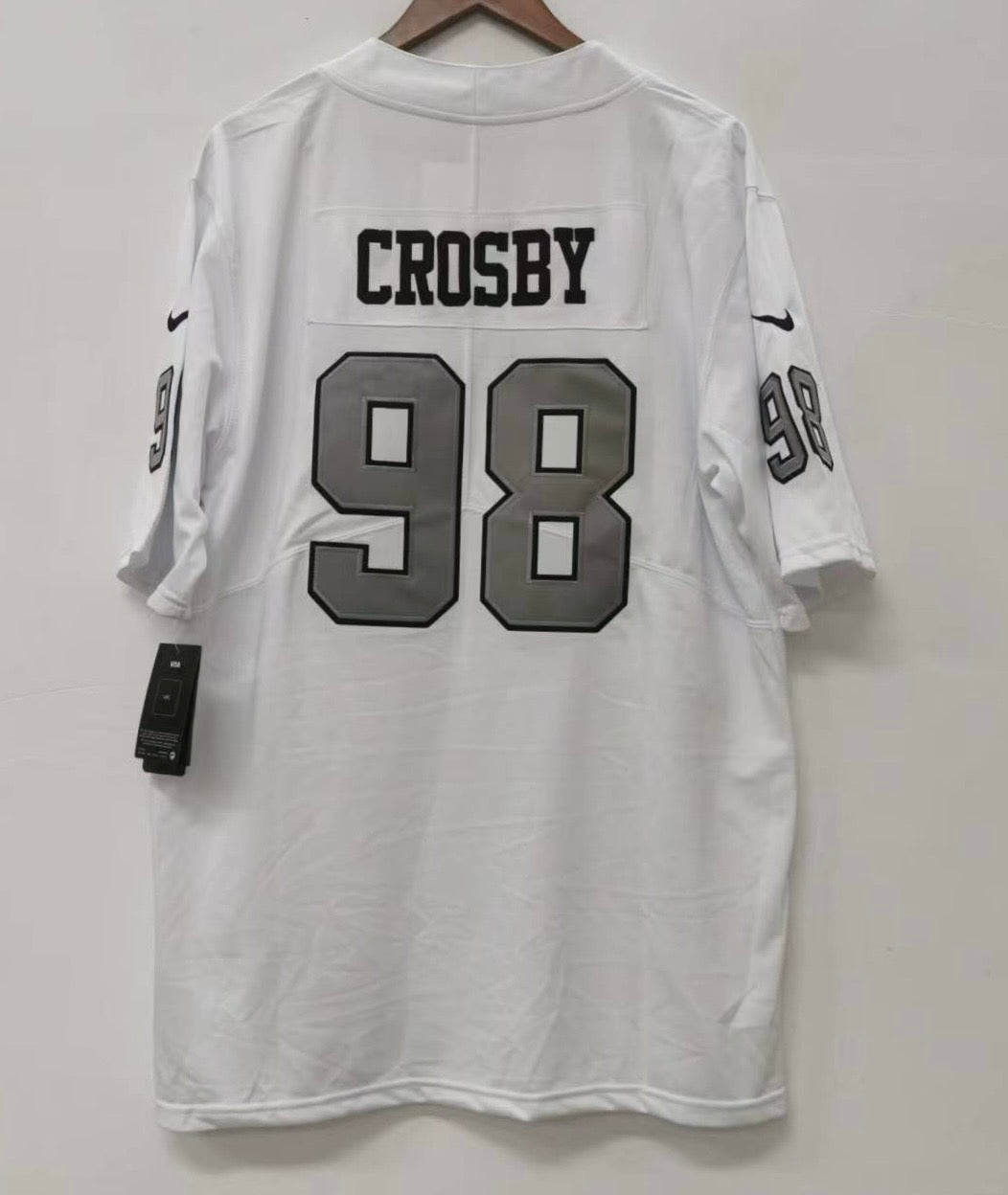 Color Rush Raiders Old School Jersey Maxx Crosby Las Vegas Raiders