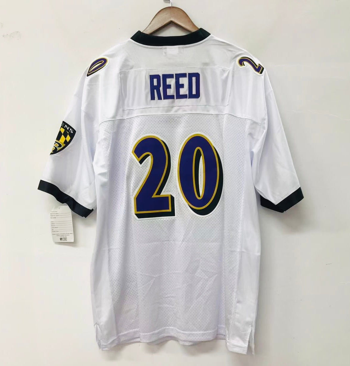 Ed Reed Baltimore Ravens official Mitchell Ness Jersey white