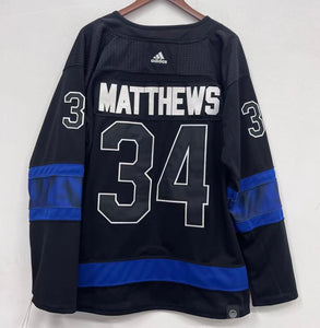 Auston Matthews Toronto Maple Leafs Jersey black