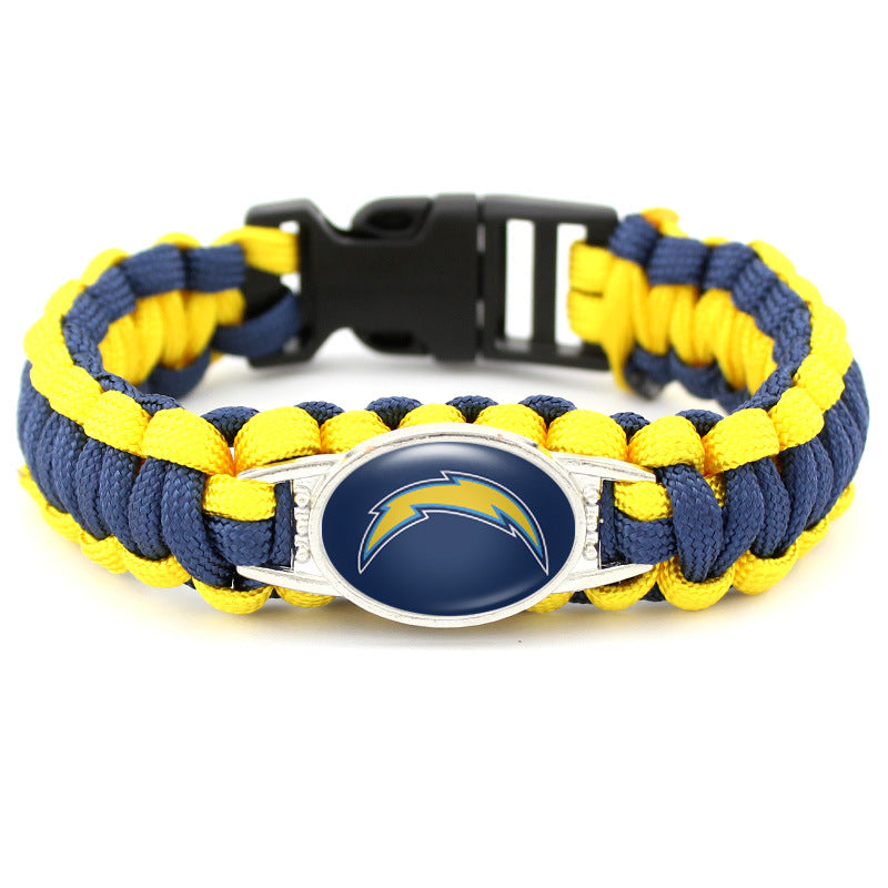 Los Angeles Chargers snap clasp bracelet