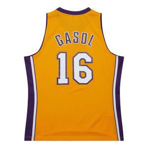 Pau Gasol Los Angeles Lakers 2009 - 2010 Official NBA Jersey Mitchell & Ness