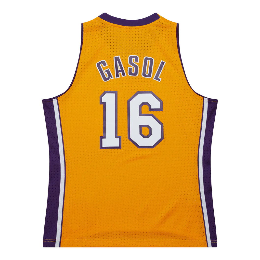 Pau Gasol Los Angeles Lakers 2009 - 2010 Official NBA Jersey Mitchell & Ness