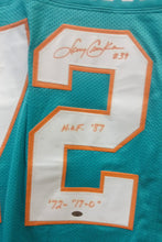 Larry Csonka Miami Dolphins autographed Perfect Season jersey COA