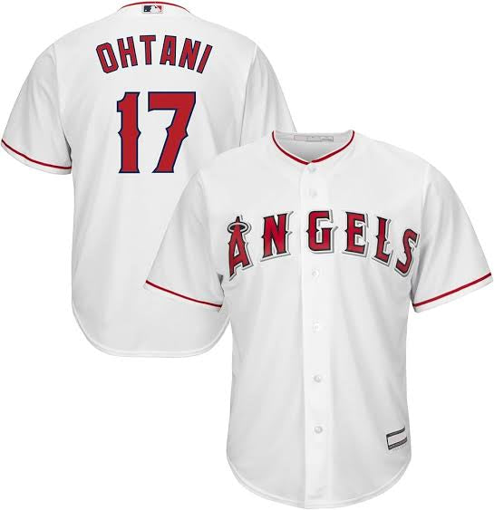 Shohei Ohtani Anaheim Angels Official MLB Majestic Jersey white