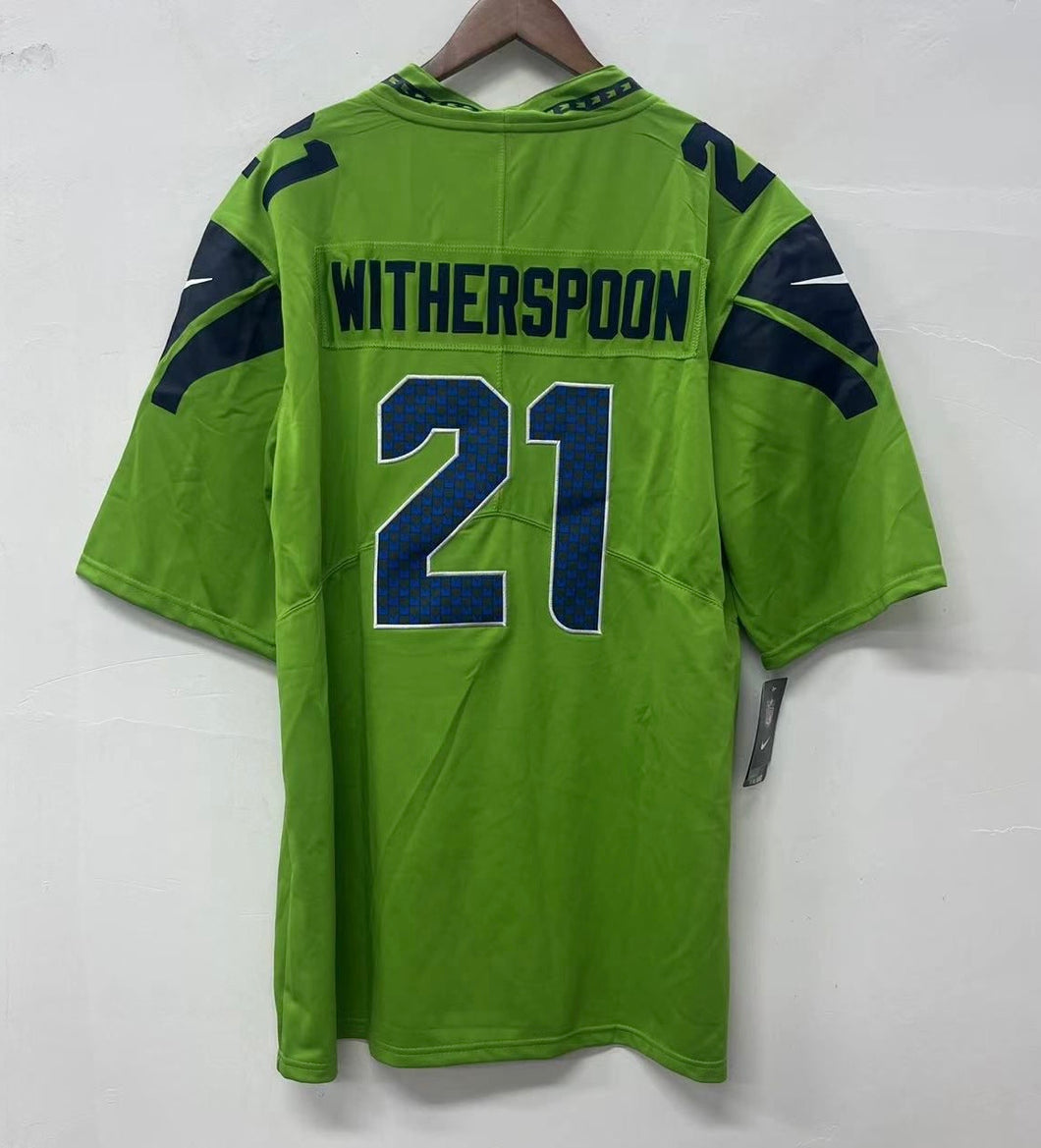 Devon Witherspoon Seattle Seahawks Official NFL Jersey Nike Neon green