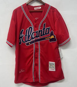 Deion Sanders Atlanta Braves 1992 Mitchell & Ness red