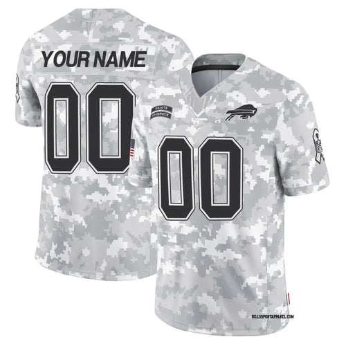 Any name & Number customized Buffalo Bills Official NFL Nike Salute to Service Jersey