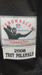 Troy Polamalu Youth Kids Pittsburgh Steelers 2008 Official NFL Mitchell & Ness Jersey