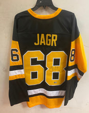Jaromir Jagr autographed Pittsburgh Penguins custom jersey COA black