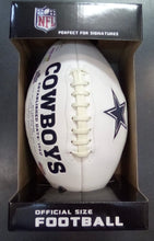 Dallas Cowboys Full Size logo Autograph Signature Football