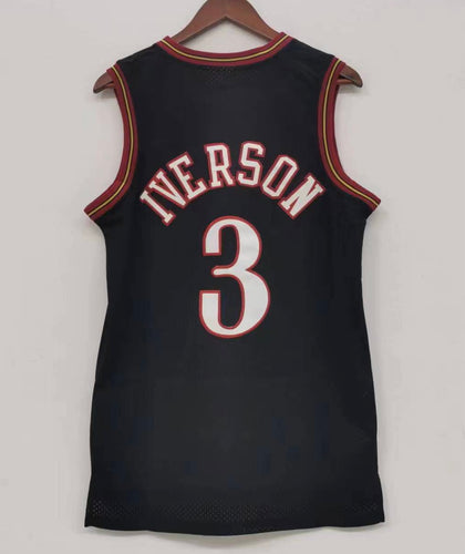 Allen Iverson Philadelphia 76ers Jersey Black