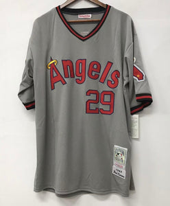 Rod Carew California Angels Anaheim Jersey gray