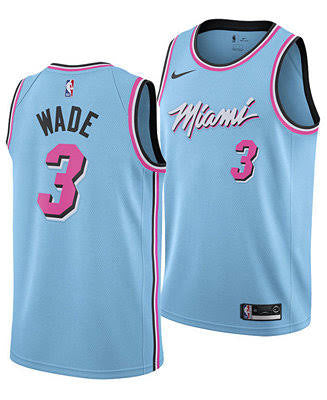 Dwyane Wade Miami Heat Official NBA Nike Vice Jersey – Classic