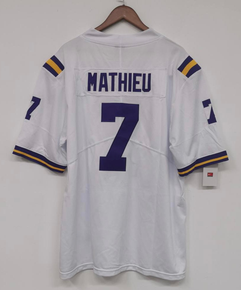 Tyrann mathieu white sales jersey