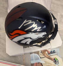 Bo Nix Denver Broncos Autographed Mini Helmet with COA & Photo signing