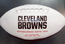 Cleveland Browns Full Size logo Autograph Signature Football