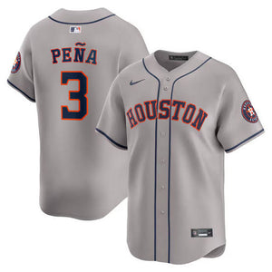 Jeremy Pena Houston Astros  Official MLB NIKE Jersey Gray