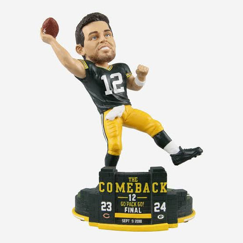 Aaron Rodgers Green Bay Packers comeback Bobblehead Forever Collectibles