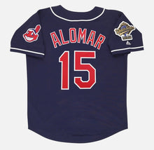 Sandy Alomar Cleveland Indians 1995 World Series Official MLB Majestic Jersey
